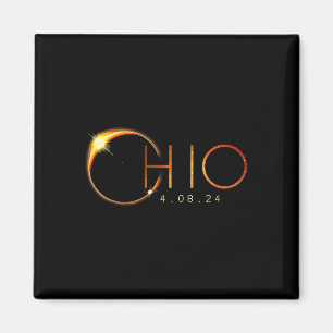 Aimant Éclipse solaire 2024 État Ohio Total Éclipse solai