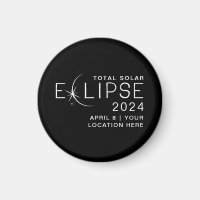 Éclipse solaire 2024 Lieu personnalisé Commémorati