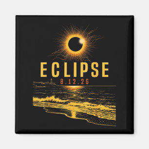 Aimant Éclipse solaire 2026 1282026 Éclipse totale en mer