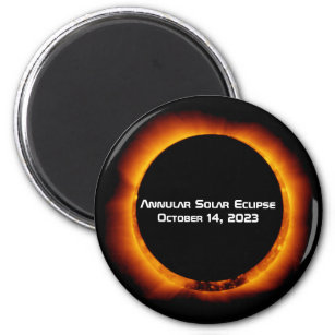Aimant Éclipse solaire annuelle 2023