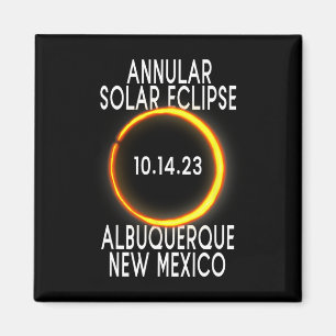 Aimant Éclipse solaire annuelle T - Albuquerque Nouveau-M