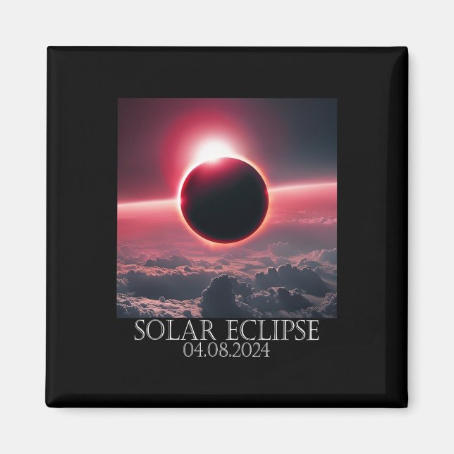 Aimant Éclipse solaire Avril 2024 04.08.24 (Devant)