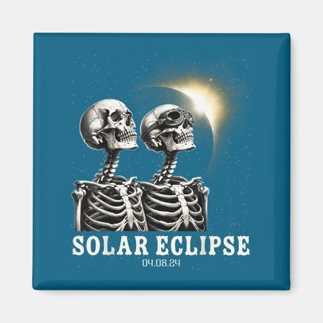 Aimant Éclipse solaire de totalité Illustration 04 08 (Devant)