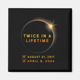 Aimant Éclipse Solaire Deux Fois Au Cours De La Vie 2024 