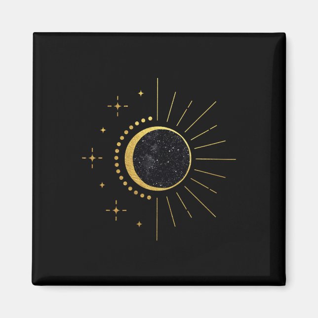 Aimant Éclipse Solaire Deux Fois Au Cours De La Vie 2024  (Devant)