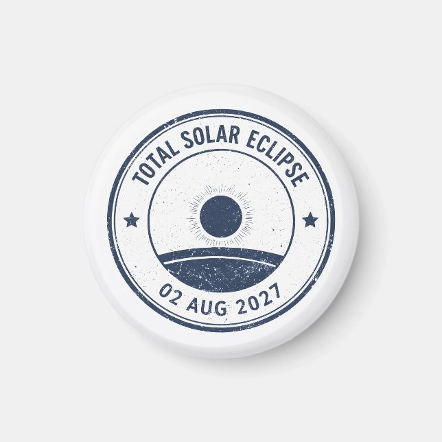 Aimant Éclipse solaire du 2 août 2027 (Devant)