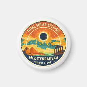 Aimant Éclipse solaire méditerranéenne de 2027