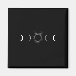 Aimant Éclipse Solaire Phases Lune Totalité