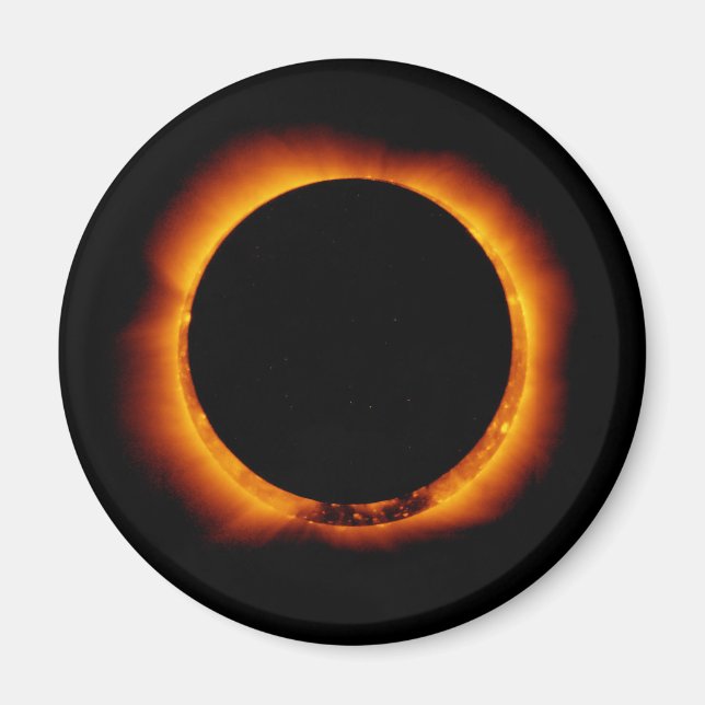 Aimant Éclipse solaire quasi totale (Devant)