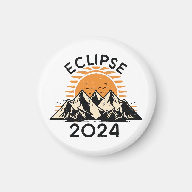 Aimant Éclipse solaire totale 2024 (Devant)