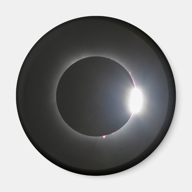 Aimant Éclipse solaire totale 8 avril 2024 (Devant)
