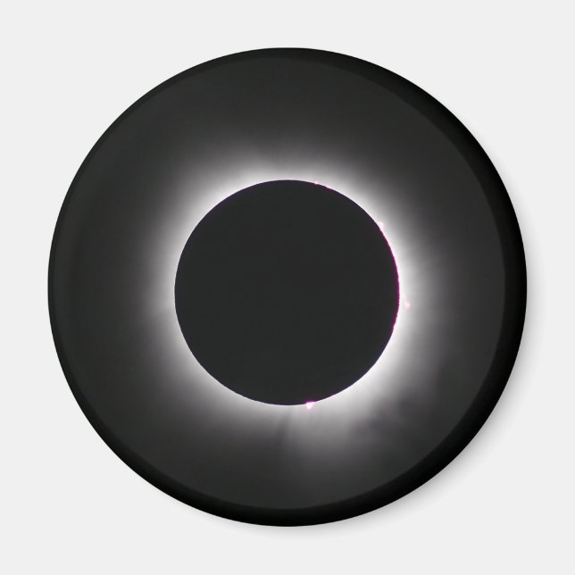 Aimant Éclipse solaire totale 8 avril 2024 (Devant)