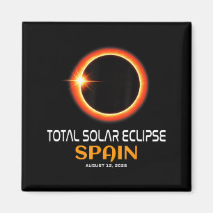 Aimant Éclipse solaire totale en Espagne 2026 du 12 août
