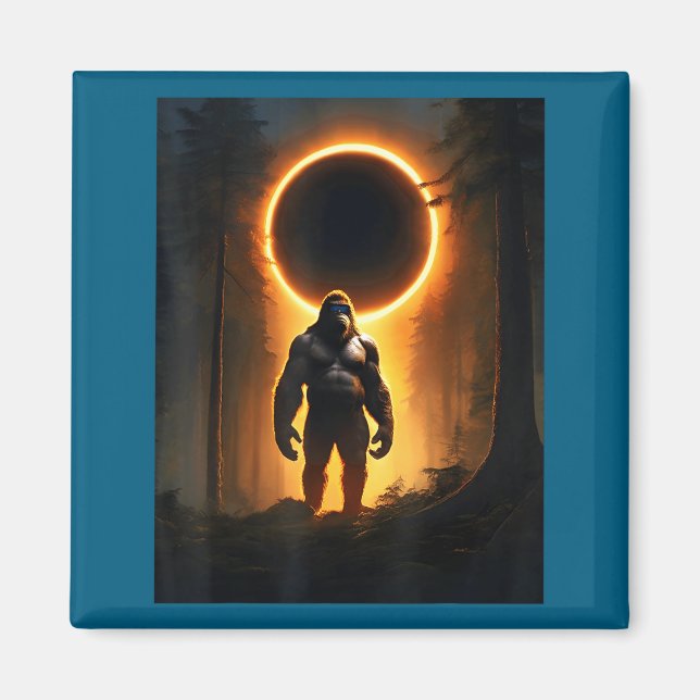Aimant Éclipse solaire totale Illustration Amérique États (Devant)