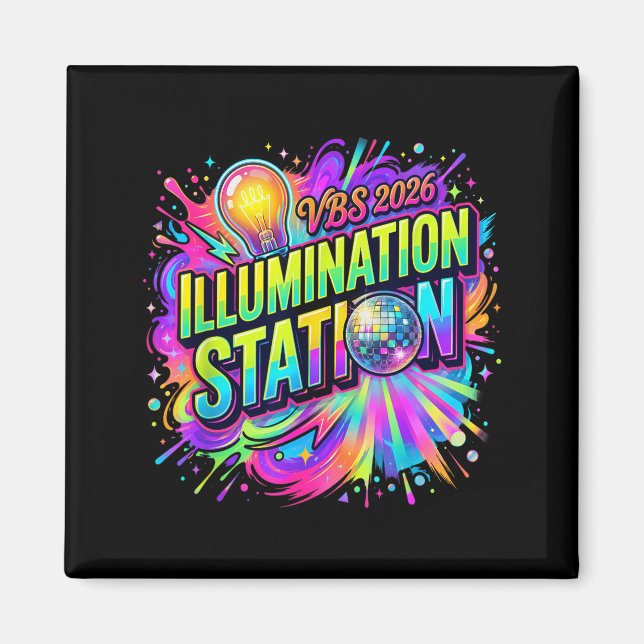 Aimant École biblique de vacances Vbs Crew 2026 Illuminat (Devant)