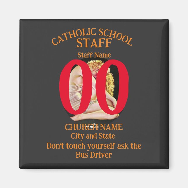 Aimant École catholique FW FV HG Ne vous touchez pas (Devant)