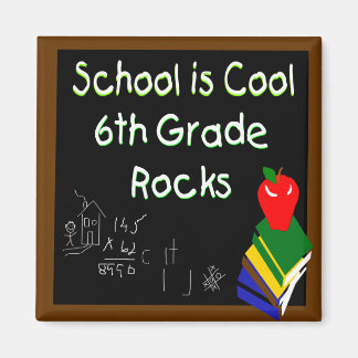 Aimant École de 6e année est Conseil de la chaloupe Cool