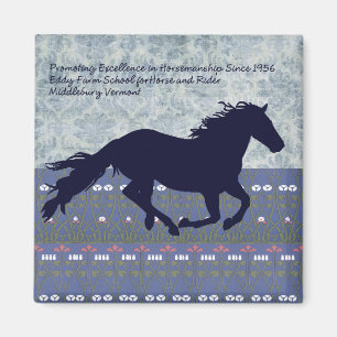 Aimant École de ferme de remous pour le cheval et le