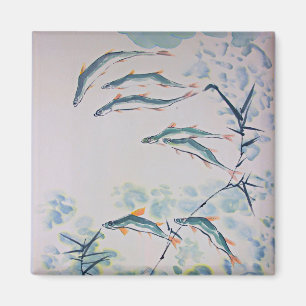 Aimant École de peinture Pittoresque de poisson