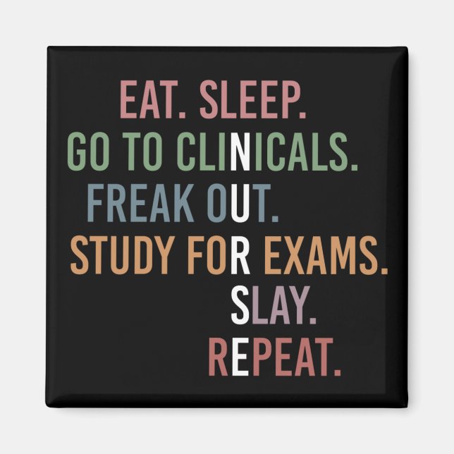 Aimant École de soins infirmiers Futur Infirmière RN Cade (Devant)