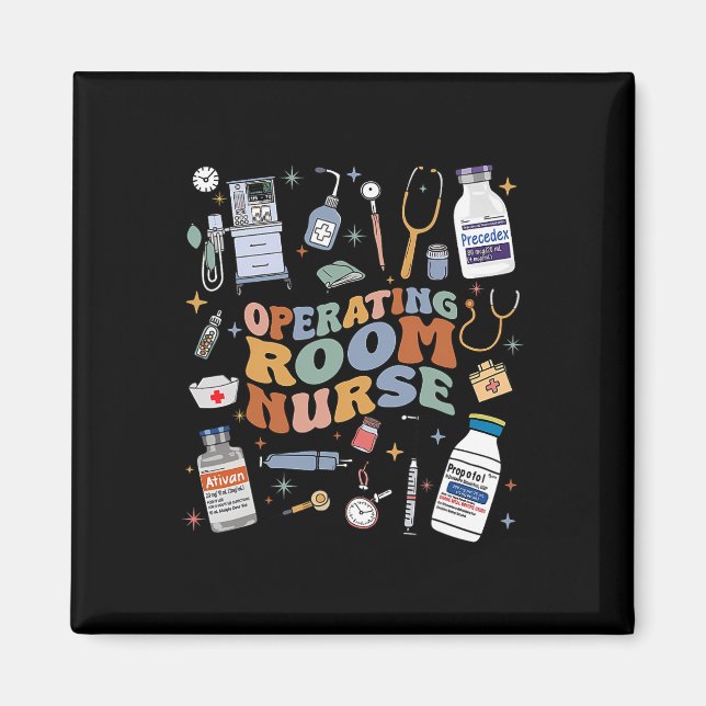 Aimant École D'Infirmière Ou D'Infirmière Super Rétro (Devant)