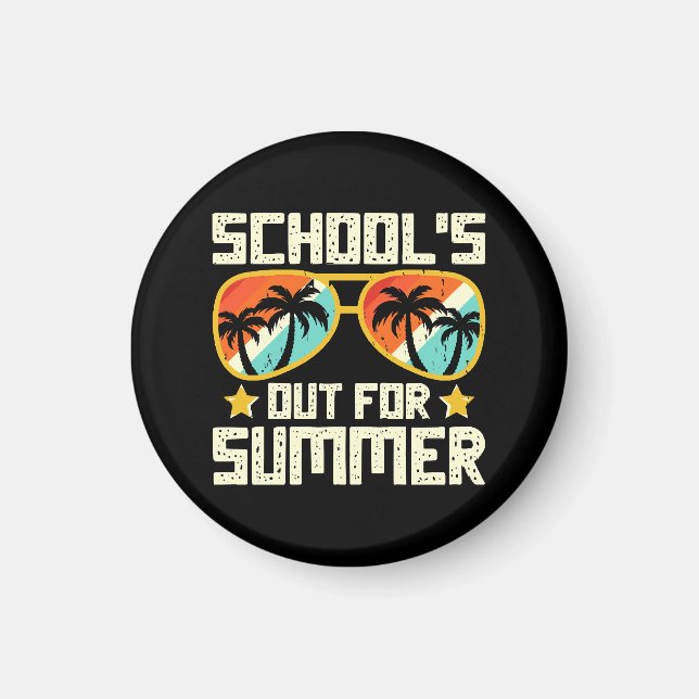 Aimant École fermée pour l'été (Devant)