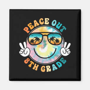 Aimant École Peace Out 2024 Dernier Jour De L'École Somme