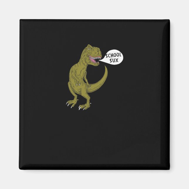Aimant École Sux Dinosaure Dinosaure T Rex Illustration D (Devant)