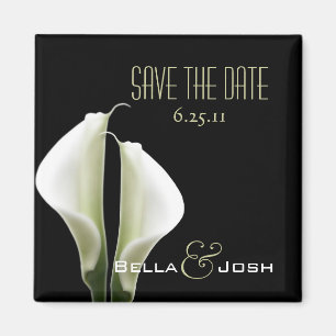 Aimant Économies de Lillies de calla l'aimant de date
