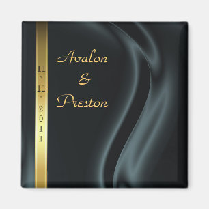 Aimant Économies en soie noires d'or de marquis l'aimant