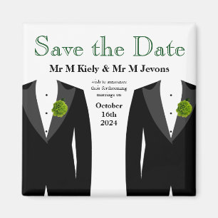 Aimant Économies vertes d'oeillet le mariage gai d'aiman