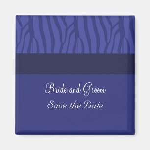 Aimant Économisez la date Royal Blue