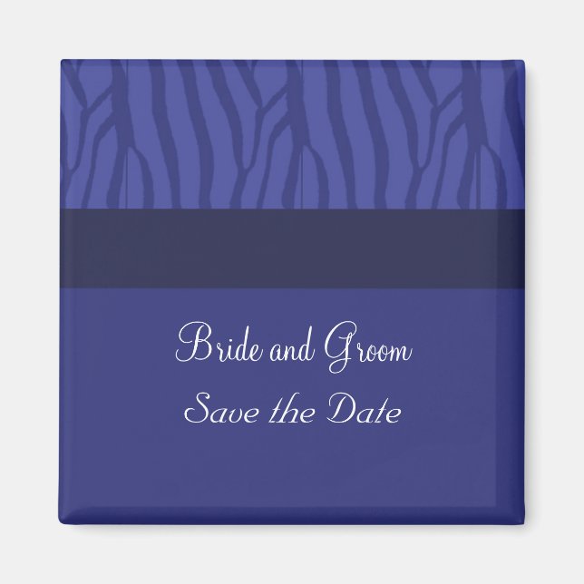 Aimant Économisez la date Royal Blue (Devant)