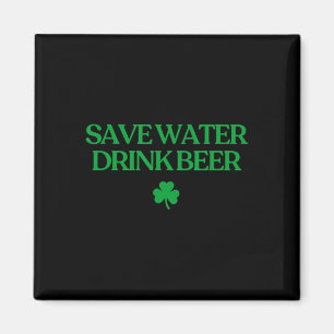 Aimant Économisez l'eau, buvez de la bière T-shirt drôle 