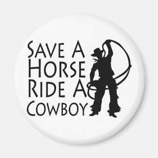 Aimant Économisez Une Promenade Cheval A Cowboy 2