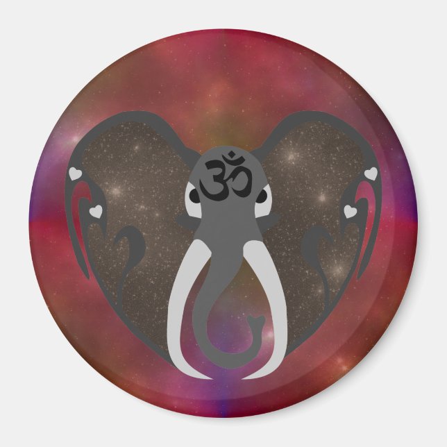 Aimant Ecouter les éléphants au Cosmos (Devant)