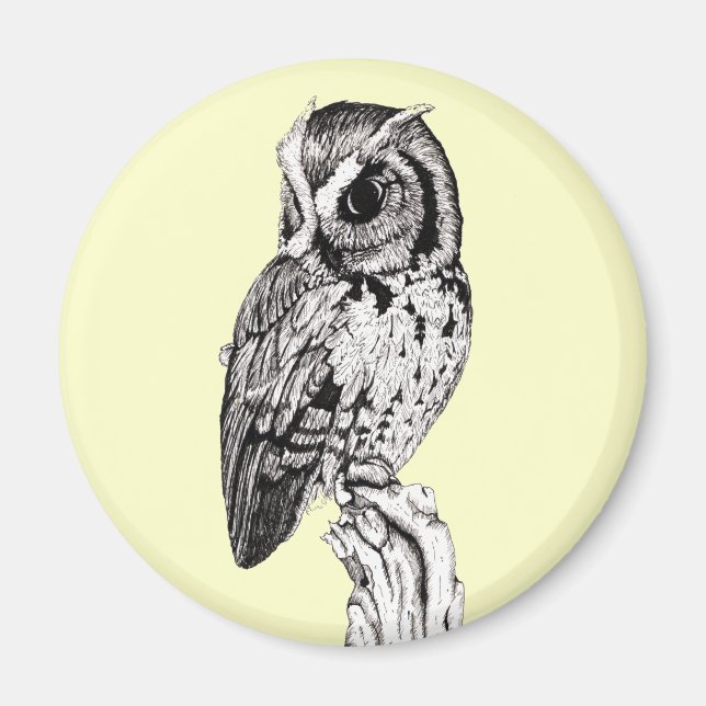 Aimant Écran de l'aimant de hibou (Devant)