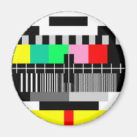 Écran de test de la télévision couleur rétro