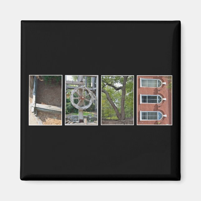 Aimant Écraser avec des images (Devant)