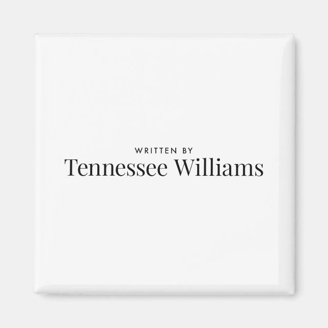 Aimant Écrit par Tennessee Williams (Devant)