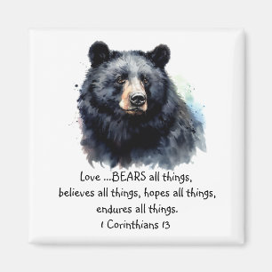 Aimant Écriture 1 Corinthiens 13:4 L'amour est