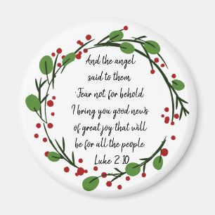 Aimant Écriture chrétienne inspirante de Noël