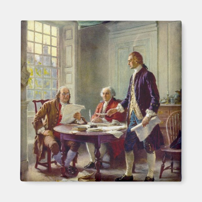 Aimant Écriture de la Déclaration d'indépendance 1776 (Devant)