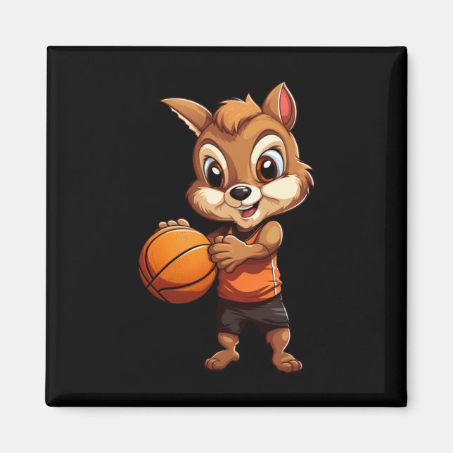 Aimant Écureuil de basket (Devant)