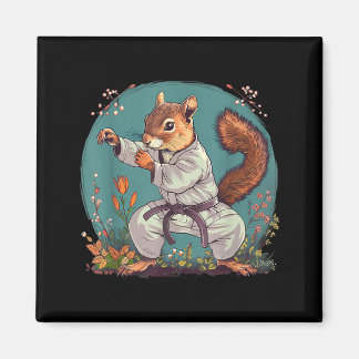 Aimant Écureuil de Judo Nature Taekwondo Karaté MMA Écure