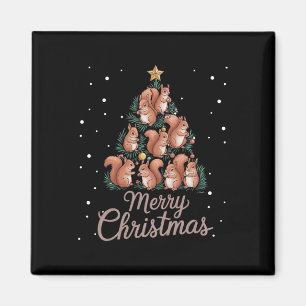 Aimant Écureuil de Noël Arbre d'écureuil Arbre de Noël 1