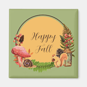 Aimant Écureuil et nature avec texte personnalisable 