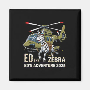 Aimant Ed Le Zèbre Drôle 2025 Aventure Rétro Vintage 2