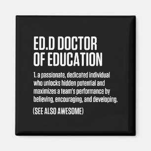 Aimant Edd docteur en éducation doctorat graduation 