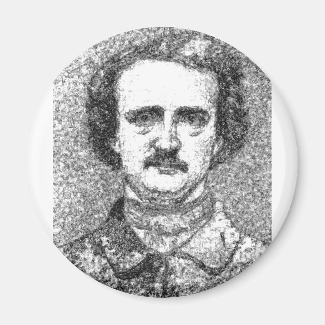 Aimant Edgar Allan Poe Portrait (Devant)